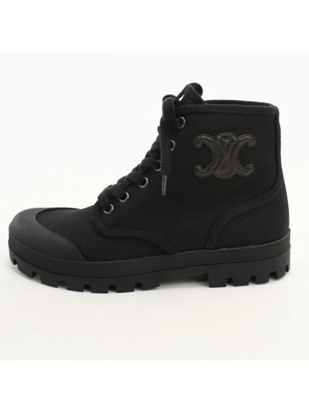 Celine High Cut Sneakers Canvas